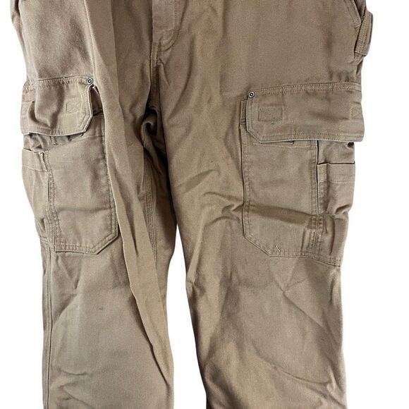 Duluth Trading Co Outdoor Workwear Canvas Cargo Pants Brown Men's 40x30 - Picture 6 of 7